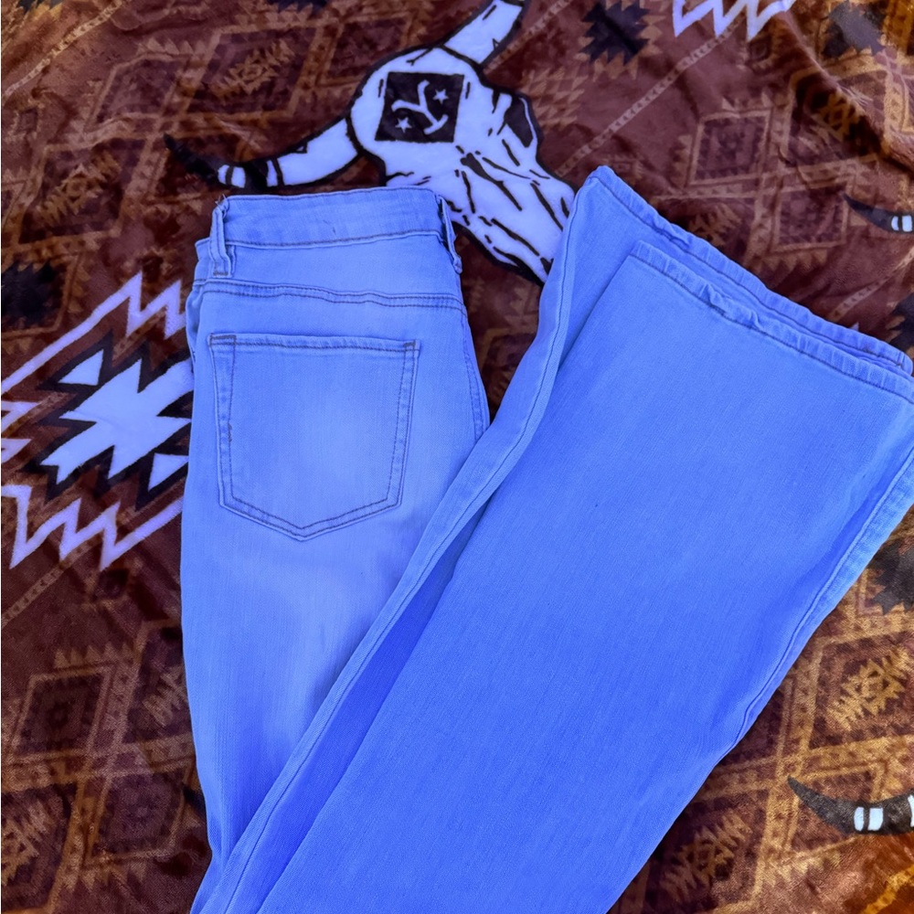 flaired jeans